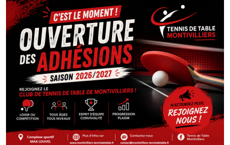 LES DEMANDES D'ADHESIONS 2026-2027 SONT OUVERTES