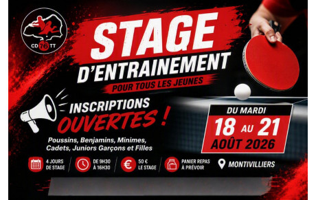 Inscription stage Aout 2026