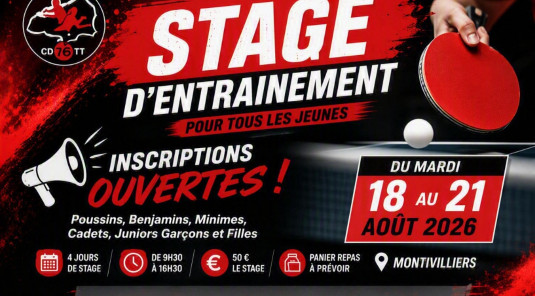Inscription stage Aout 2026
