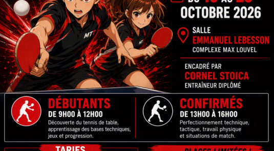 STAGE DE LA TOUSSAINT 2026